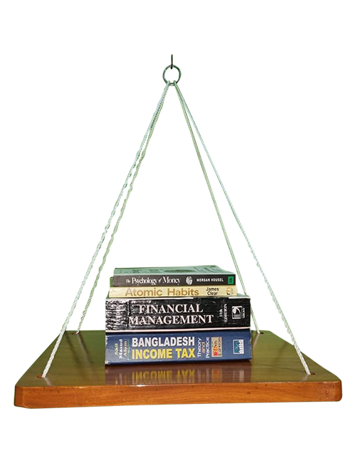 Wooden Floating Shelf Wall Hanging Rack